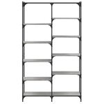 vidaXL Bibliothèque sonoma gris 100x32x170 cm bois d'ingénierie et fer