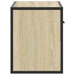 vidaXL Meuble TV chêne sonoma 60x31x39 5 cm bois d'ingénierie et métal