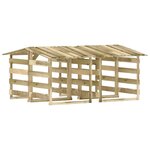 vidaXL Pergolas avec toits 4 Pièces 100x90x100 cm Bois de pin imprégné