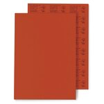 Étiquette adhésive permanente fluo rouge 70x37 mm (lot de 2400)