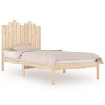 vidaXL Cadre de lit Bois de pin massif 100x200 cm