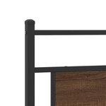 vidaXL Cadre de lit sans matelas chêne marron 100x200 cm