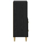 vidaXL Buffet Chêne noir 34 x 34 5 x 90 cm Bois d'ingénierie