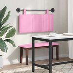 vidaXL Tête de lit suspendue Rose Tissu