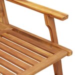 vidaXL Chaises de jardin avec table 3 Pièces en bois d'acacia massif