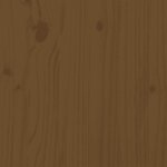 vidaXL Cadre de lit sans matelas marron miel bois massif 75x190 cm