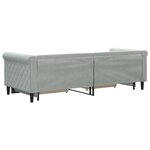 vidaXL Lit de jour avec gigogne et tiroirs sans matelas 80x200 cm