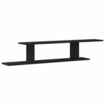 vidaXL Étagère TV murale Chêne noir 125 x 18 x 23 cm Bois d'ingénierie