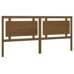 vidaXL Tête de lit Marron miel 205 5x4x100 cm Bois massif de pin