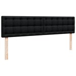 VidaXL Cadre de lit ottoman avec matelas noir 180x200 cm tissu