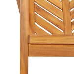 vidaXL Ensemble de salle à manger de jardin en 3 pièces en bois massif d'acacia