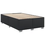 vidaXL Sommier à lattes de lit matelas Noir 120x200 cm Similicuir
