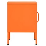 vidaXL Table de chevet Rose 35x35x51 cm Acier
