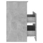 vidaXL Tables de chevet 2 Pièces Gris béton 50x32x60 cm