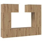 vidaXL Ensemble meuble TV 6 Pièces chêne artisanal 80 x 30 x 30 cm
