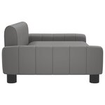 vidaXL Canapé pour enfants gris 90x53x30 cm similicuir
