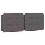 vidaXL Cadre de lit sans matelas Zadar gris 140x200 cm similicuir