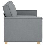 vidaXL Canapé 2 places Gris clair 180x78x84 cm Tissu