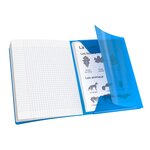 Cahier à rabat agrafé 24x32cm 96P 90G grands carreaux polypro vert CONQUÉRANT