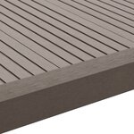 vidaXL Cornière de terrasse 5 Pièces WPC 170 cm Marron foncé