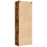 vidaXL Armoire de rangement chêne fumé 80x42 5x225cm bois d'ingénierie