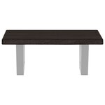 vidaXL Étagère de vasque murale acier et bois de chêne massif