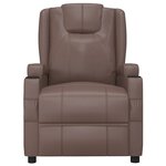 vidaXL Fauteuil Marron Similicuir