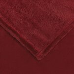 vidaXL Jeté Rouge Bordeaux 240 x 270 cm Toison