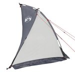 vidaXL Tente de plage gris 268x223x125 cm 185T polyester