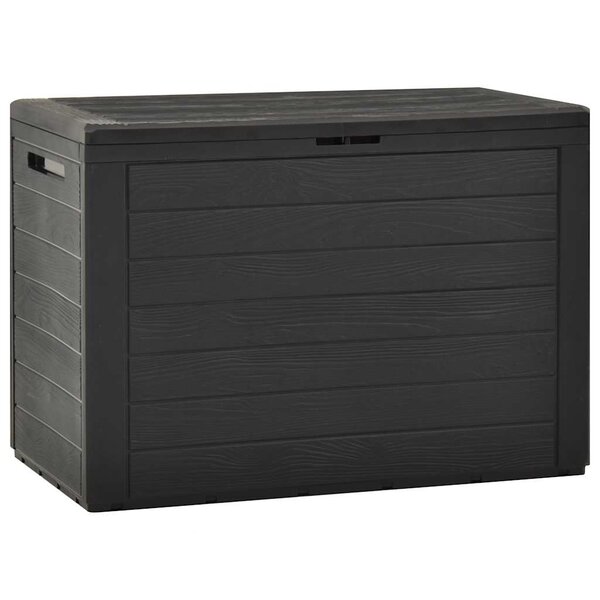 vidaXL Boîte de rangement de jardin Anthracite 78x44x55 cm
