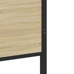 vidaXL Cadre de lit en métal sans matelas chêne sonoma 180x200 cm
