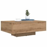 vidaXL Table basse Chêne artisanal 85 x 55 x 31 cm Bois d'ingénierie