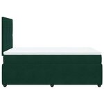 vidaXL Sommier à lattes de lit et matelas Vert foncé 120x200cm Velours
