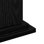vidaXL Support d'affichage avec rangement Chêne noir 31x30x90 cm Bois reconstitué