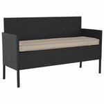 vidaXL Coussin pour banc de palette Taupe 140 x 40 x 8 cm Tissu Oxford