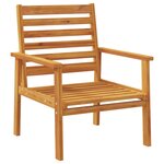 vidaXL Fauteuil de jardin lot de 2 66 5x65x81 cm bois massif d'acacia