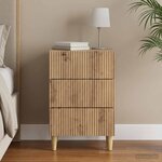 vidaXL Cabinet de chevet Chêne artisanal 43 x 41 x 66 5 cm