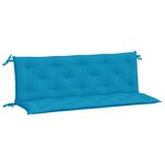 vidaXL Coussins de banc de jardin 2 Pièces bleu clair tissu Oxford