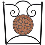 vidaXL Ensemble de bistro 3 Pièces Carreaux céramiques Terre cuite