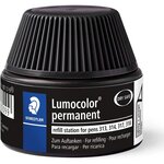 Flacon recharge lumocolor 15ml marqueur permanent noir staedtler