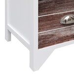 vidaXL Armoire latérale et 6 tiroirs Marron 60x30x75 cm Bois Paulownia