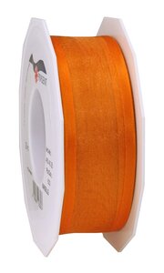 Organza marseille 25-m-rouleau 40 mm laitonné orange
