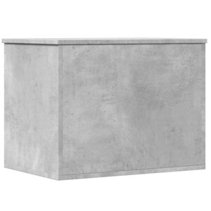 vidaXL Boîte de rangement gris béton 60x42x46 cm bois d'ingénierie