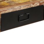 vidaXL Table console Bois de récupération massif 120 x 30 x 76 cm