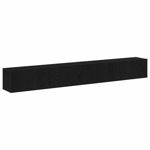 vidaXL Ensemble meuble TV 3 Pièces Chêne noir 80 x 30 x 30 cm