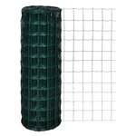 vidaXL Clôture Euro Acier 10 x 1 7 m Vert