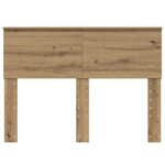 vidaXL Tête de lit Chêne artisanal 120 cm Bois d'ingénierie