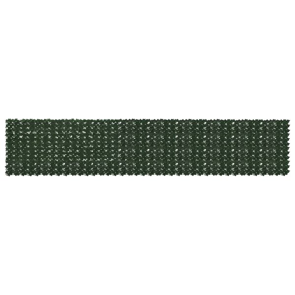 vidaXL Écran de balcon avec feuilles Vert foncé 500 x 100 cm
