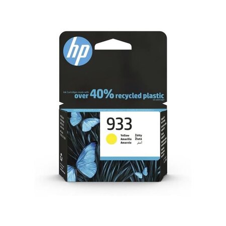 Hp 933 cartouche d'encre jaune authentique (cn060ae) pour imprimantes hp officejet 7100