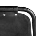 vidaXL Chaises à manger lot de 4 noir cuir véritable